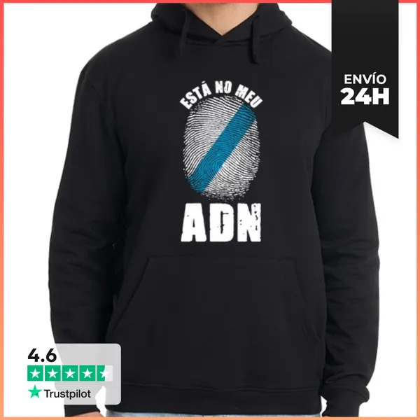 Sudadera Unisex Con Capucha Está En Mi ADN Bandera De Galicia