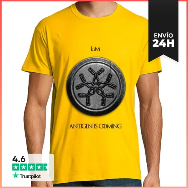 Camiseta Hombre Clásica IgM Ingles Claro HMC LaTostadora