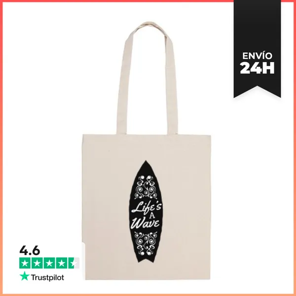 Bolsa De Tela Life's A Wave LaTostadora