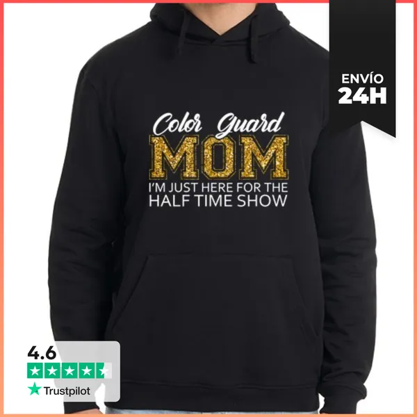 Sudadera Unisex Con Capucha Mamá Guardia De Color Solo Estoy Aquí