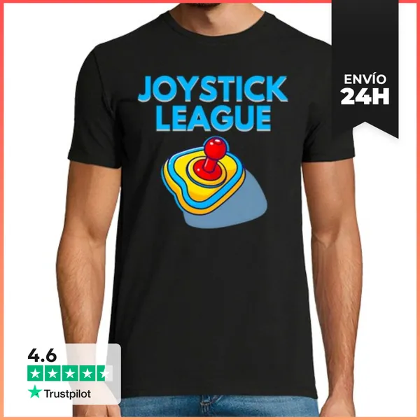 Camiseta Hombre Clásica Liga De Joystick LaTostadora