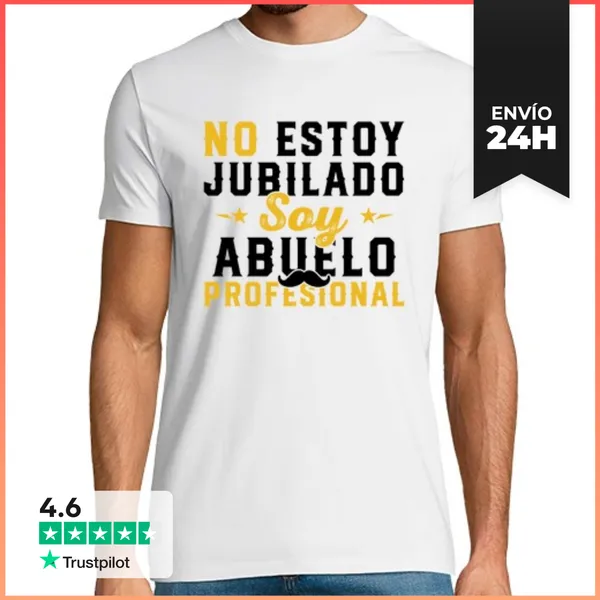 Camiseta Hombre Clásica No Estoy Jubilado Soy Un Abuelo