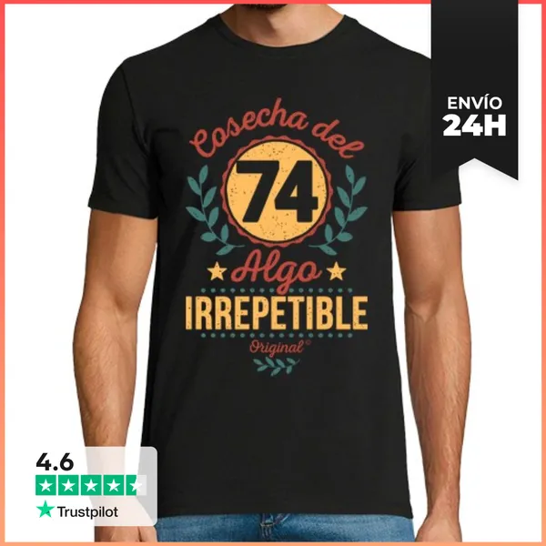 Camiseta Hombre Clásica Cosecha Del 74. Irrepetible LaTostadora