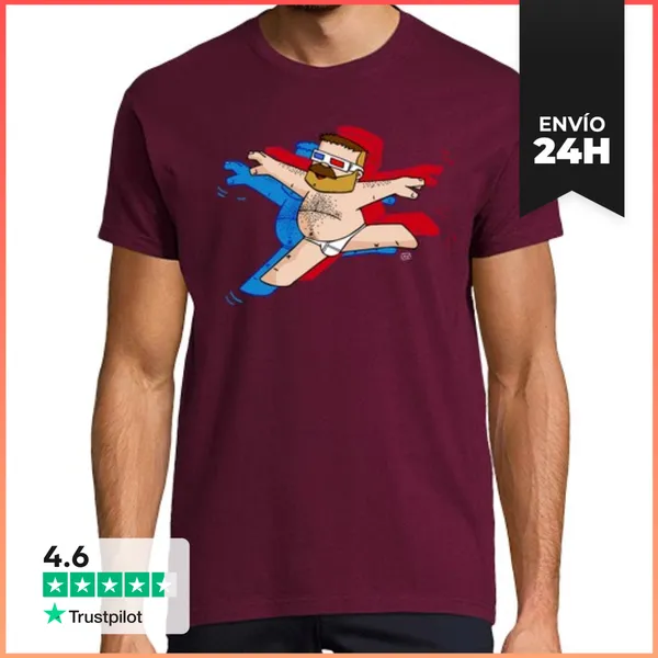 Camiseta Hombre Clásica 3D LaTostadora