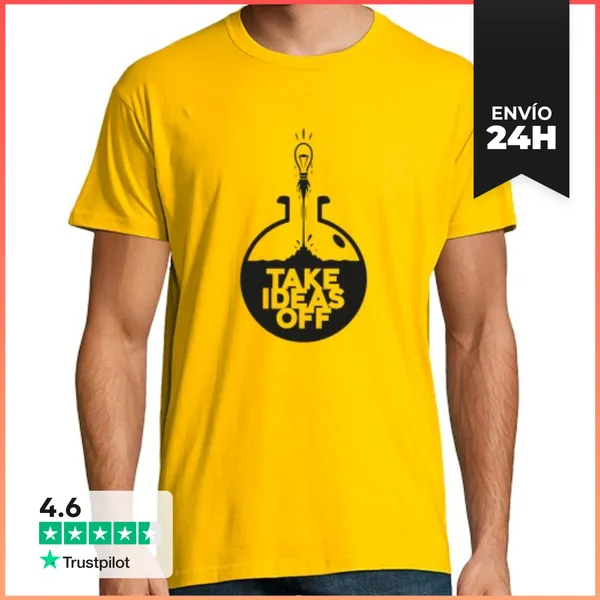 Camiseta Hombre Clásica Take Ideas Off LaTostadora