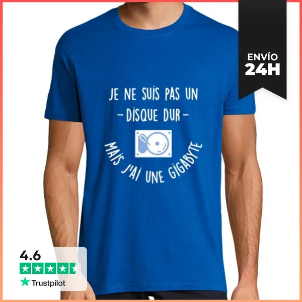 Camiseta Hombre Clásica No Soy Un Disco Duro LaTostadora