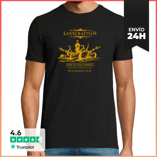 Camiseta Hombre Clásica Whisky Rlyeh LaTostadora
