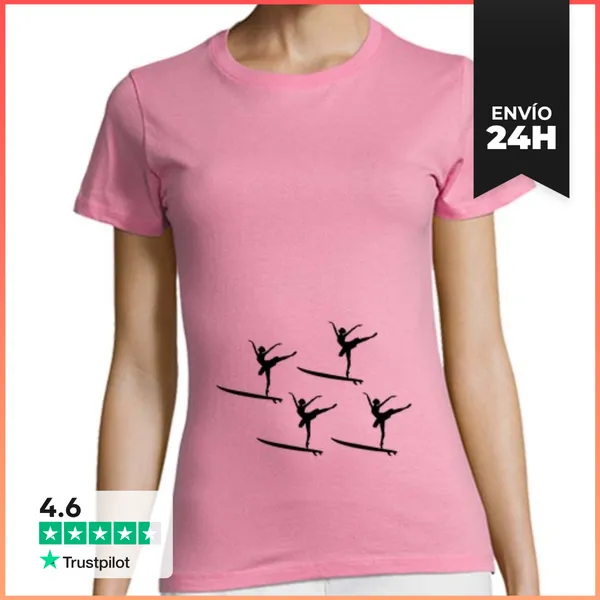 Camiseta Mujer Clásica Silver Ballerinas LaTostadora