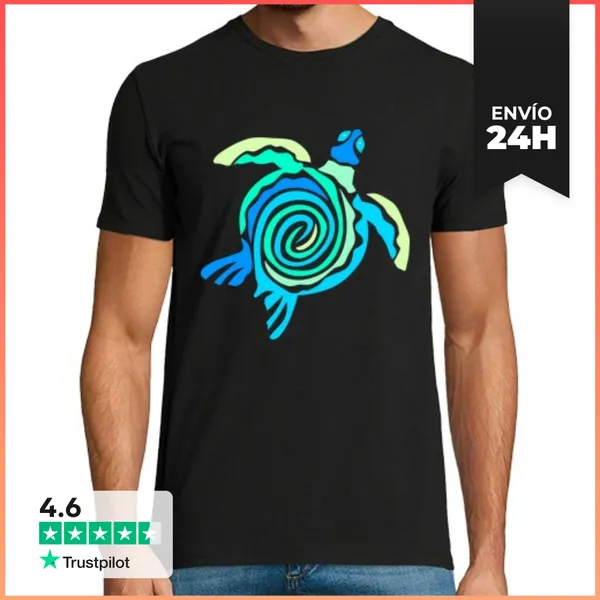 Camiseta Hombre Clásica Salvar A Las Tortugas Marinas LaTostadora
