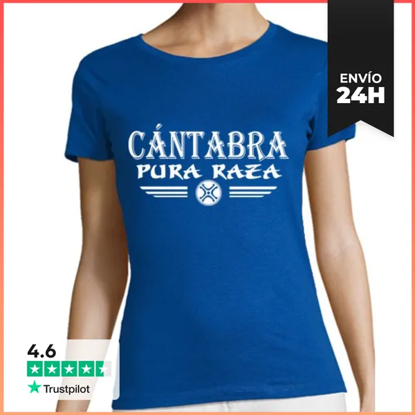 Camiseta Mujer Clásica Cántabra De Pura Raza LaTostadora
