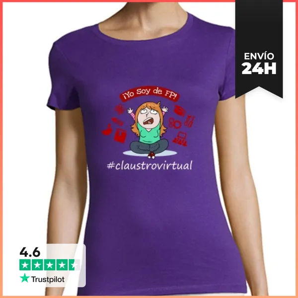Camiseta Mujer Clásica FP Chica Blanco LaTostadora