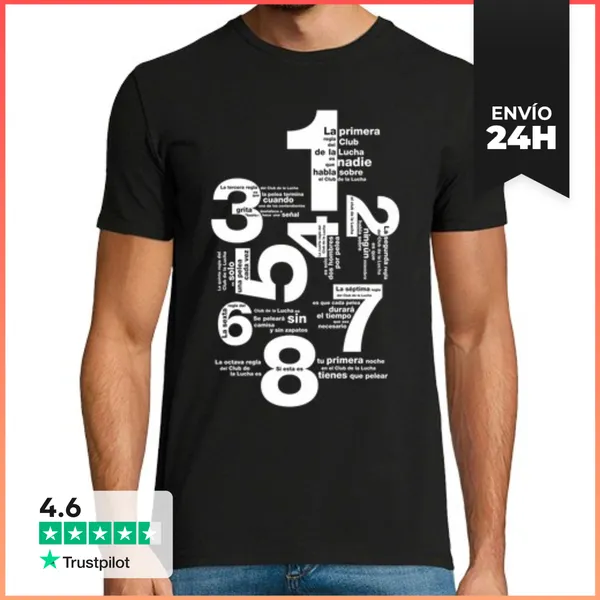 Camiseta Hombre Clásica Reglas Del Club LaTostadora