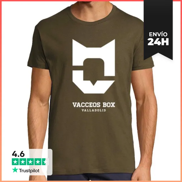 Camiseta Hombre Clásica Hombre, Manga Corta, Army, Calidad Extra