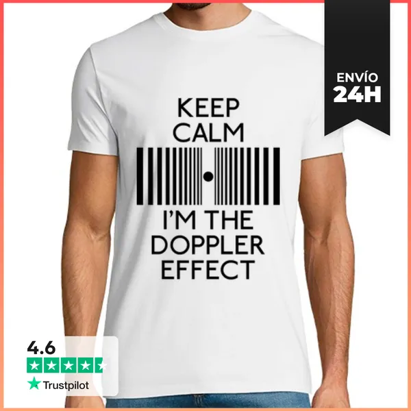 Camiseta Hombre Clásica Keep Calm I'm The Doppler Effect