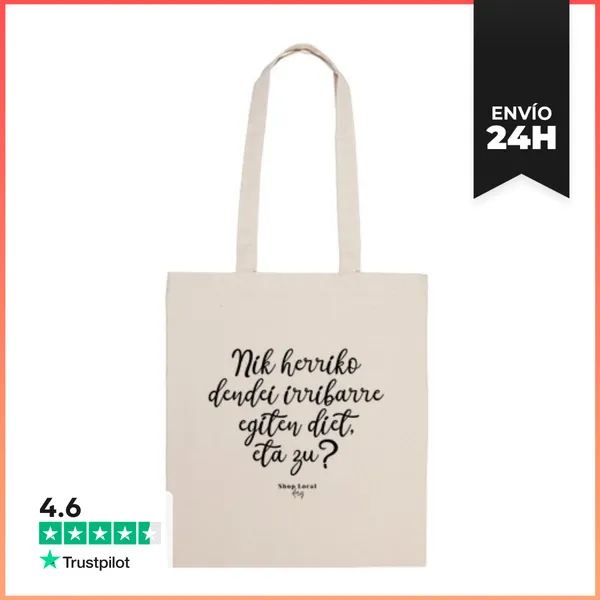 Bolsa De Tela Totebag - Irrribarre Egiten Dut , Euskara