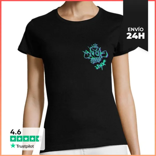 Camiseta Mujer Clásica Camiseta Mujer - Arcane Jinx LaTostadora