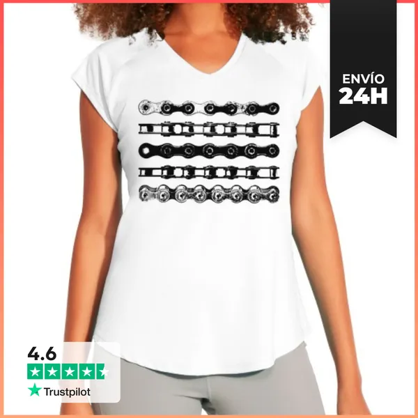 Camiseta Deportiva Mujer CADENAS VINTAG LaTostadora