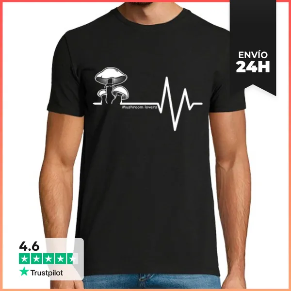 Camiseta Hombre Clásica Mushroom Lovers LaTostadora