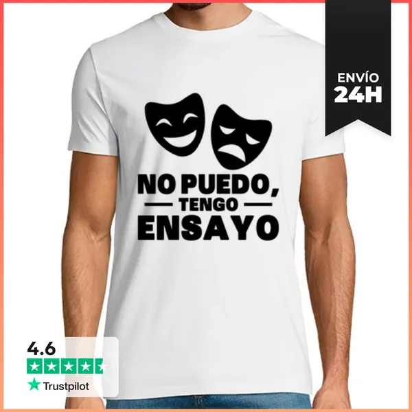 Camiseta Hombre Clásica No Puedo Tengo Ensayo Gerente De Teatro