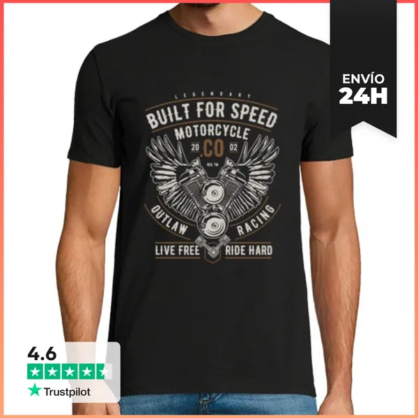 Camiseta Hombre Clásica Built For Speed LaTostadora