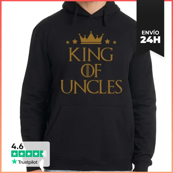 Sudadera Unisex Con Capucha Rey De Los Tíos LaTostadora