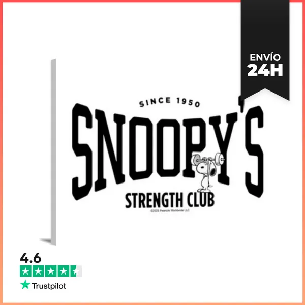 Lienzo Horizontal Snoopy Strength Club LaTostadora