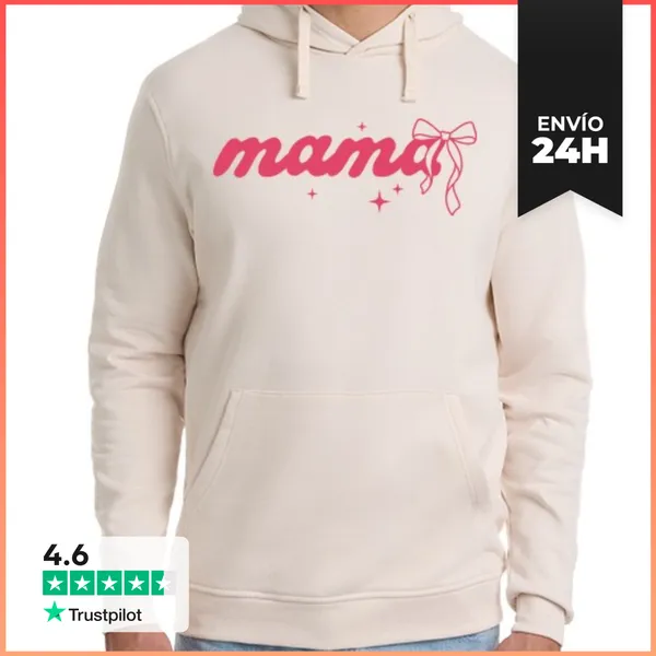 Sudadera Unisex Con Capucha MAMA COQUETTE BOW LaTostadora