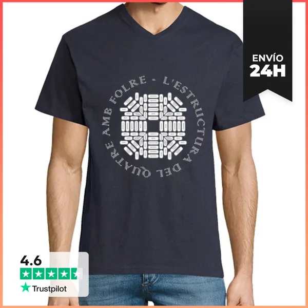 Camiseta Hombre, Cuello Pico 4d9f LaTostadora