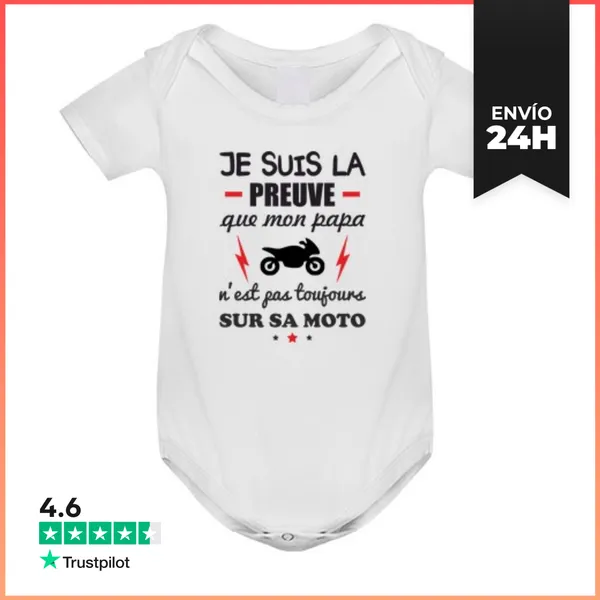 Body Bebé Papá Motorista Regalo Nacimiento Del Be LaTostadora