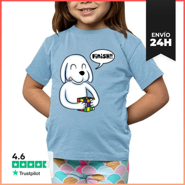 Camiseta Clásica Para Niños Rubik Dog LaTostadora