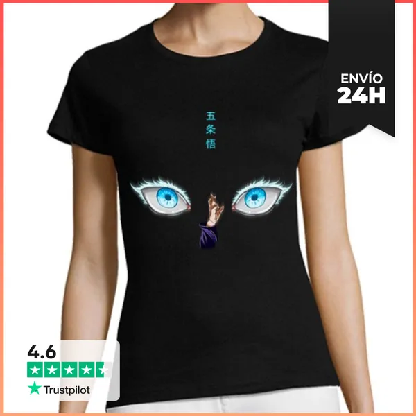 Camiseta Mujer Clásica Satoru Gojo, Jujutsu Kaisen LaTostadora