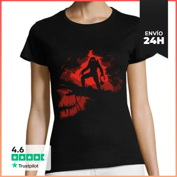 Camiseta Mujer Clásica Cazador De La Selva LaTostadora