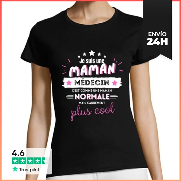 Camiseta Mujer Clásica Soy Una Doctora Genial Mamá LaTostadora