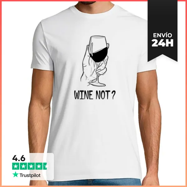 Camiseta Hombre Clásica Vino Tinto - Vino No LaTostadora