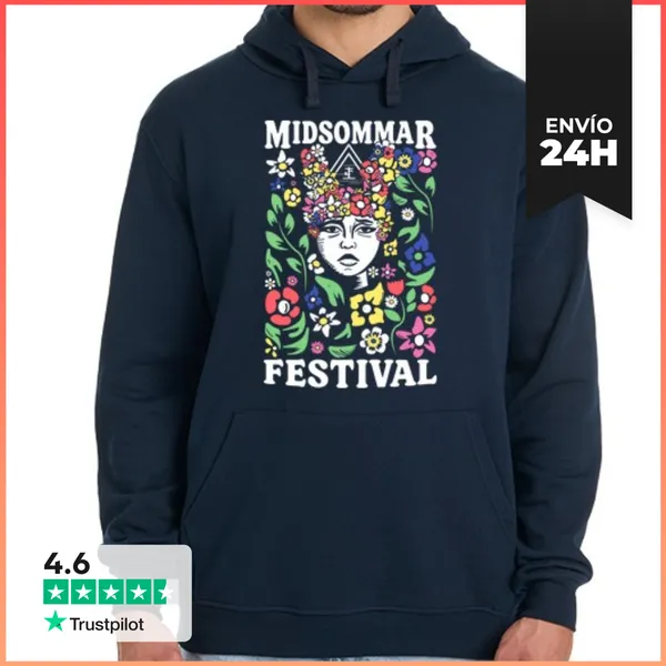 Sudadera Unisex Con Capucha Midsommar Festival LaTostadora