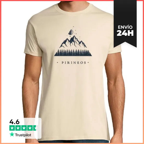 Camiseta Hombre Clásica Pirineos LaTostadora