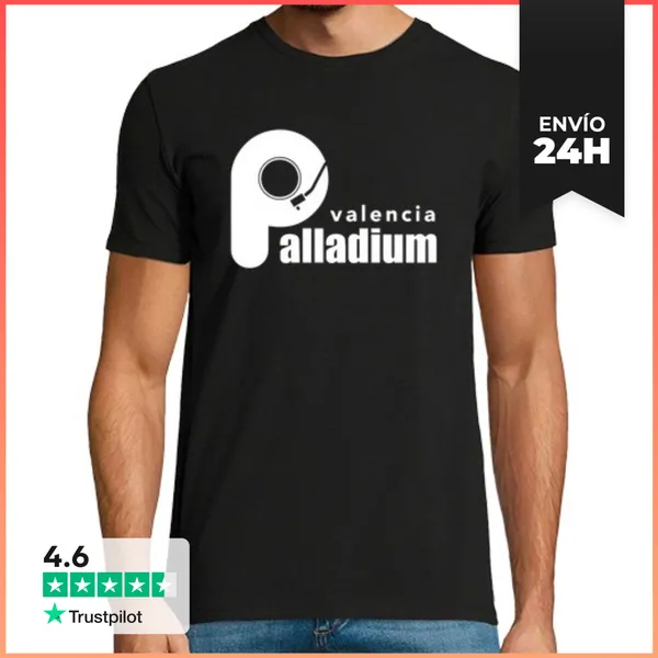 Camiseta Hombre Clásica Camiseta Hombre Palladium Valencia Letras