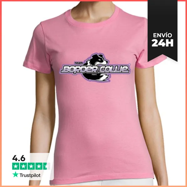 Camiseta Mujer Clásica Team Border Collie LaTostadora
