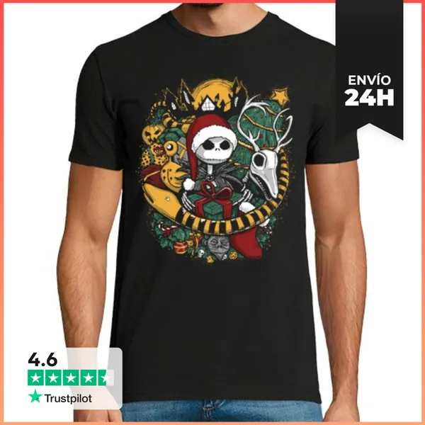 Camiseta Hombre Clásica Tomas De Navidad LaTostadora
