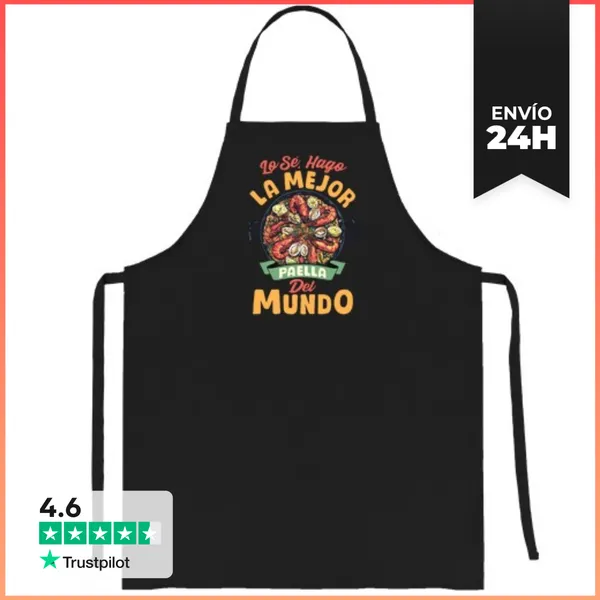 Delantal Chef Hago La Mejor Paella Del Mundo Regalo Cocina