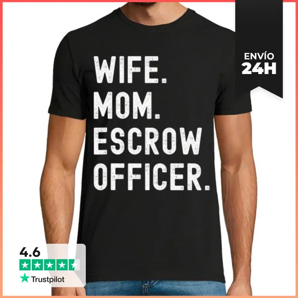 Camiseta Hombre Clásica Esposa De Oficial De Depósito En Garantía