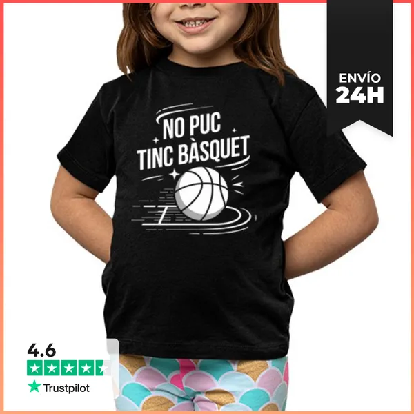 Camiseta Clásica Para Niños No Puc Tinc Bàsquet LaTostadora