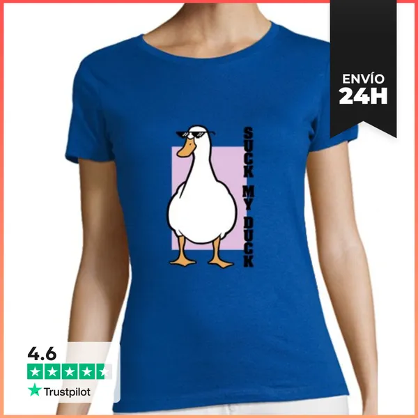 Camiseta Mujer Clásica Suck My Duck LaTostadora