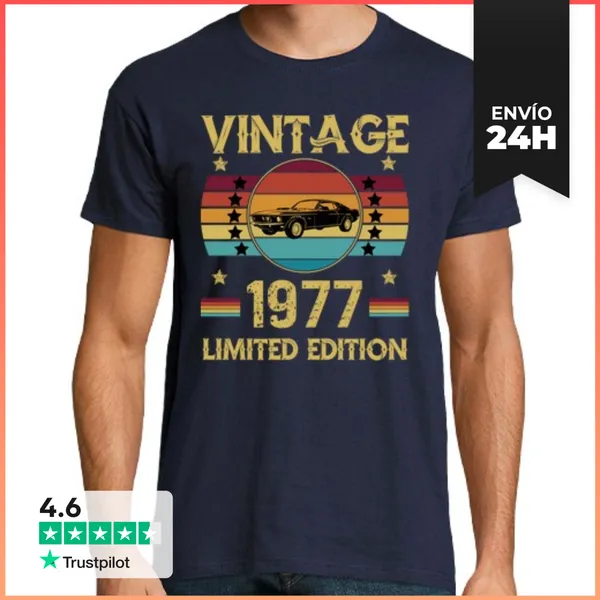 Camiseta Hombre Clásica Coche De Carreras Clasico Edicion Limit