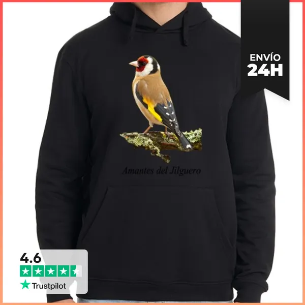 Sudadera Unisex Con Capucha Jilguero LaTostadora
