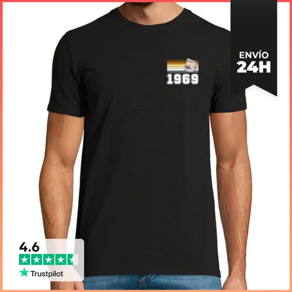 Camiseta Hombre Clásica BANDERA BEAR 1969 CANOSO LaTostadora