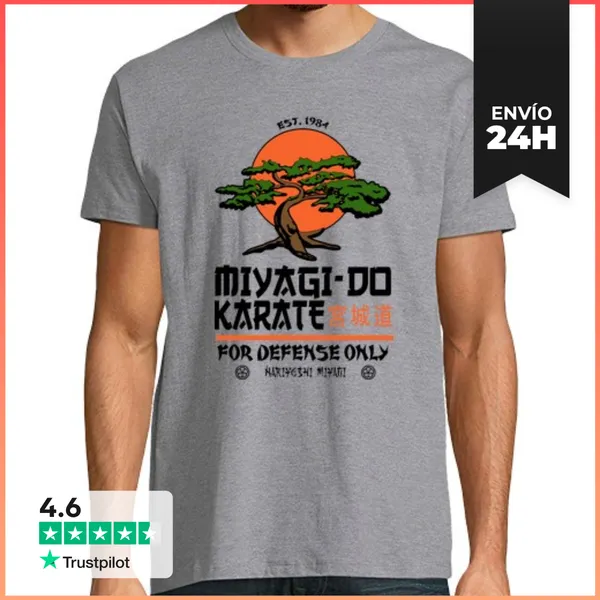 Camiseta Hombre Clásica Miyagi-do Karate LaTostadora