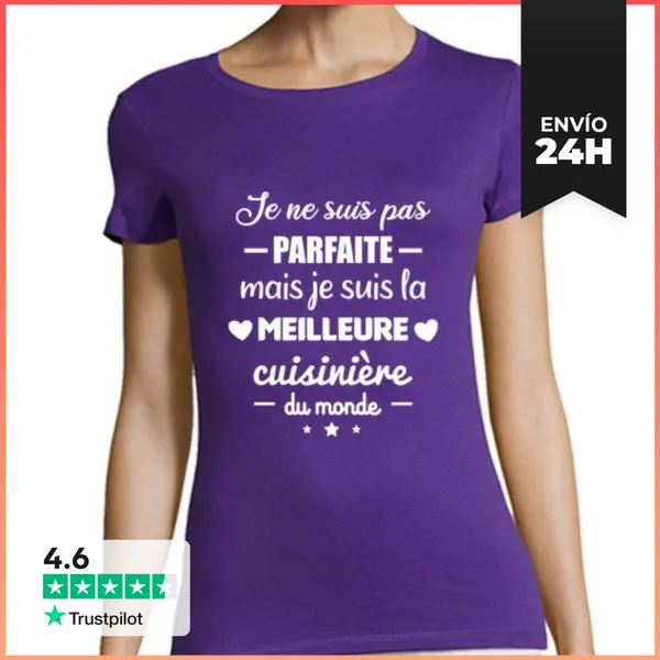 Camiseta Mujer Clásica Mejor Cocinero Del Mundo LaTostadora