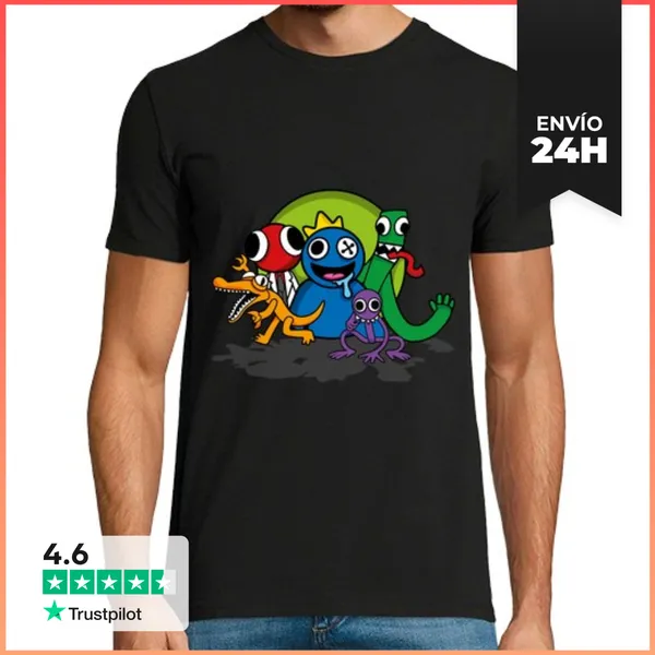 Camiseta Hombre Clásica Monstruos Divertidos LaTostadora