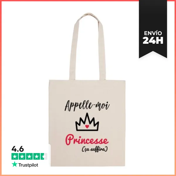 Bolsa De Tela Llámame Princesa LaTostadora